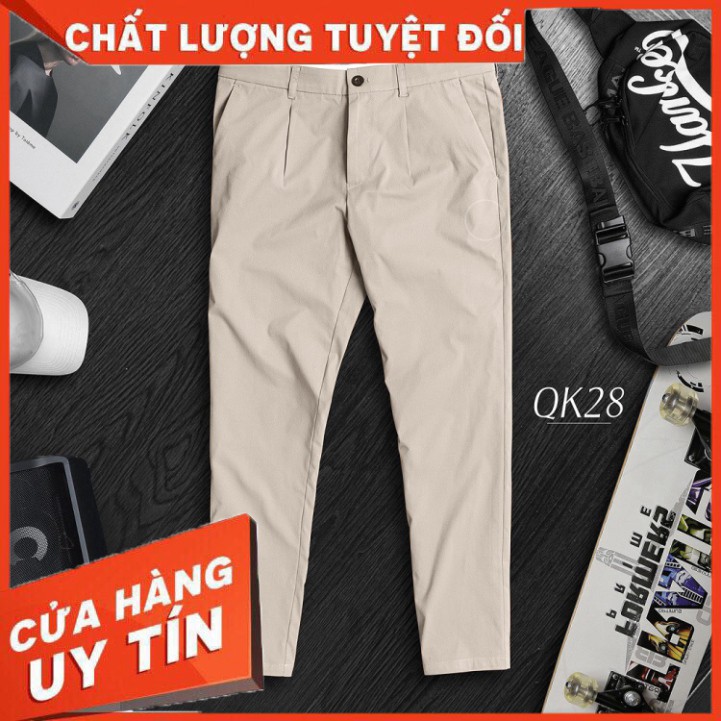 Quần Kaki Nam Chất Cao Cấp Siêu nhẹ Dáng Âu Vicero Phong Cách Công Sở - Hàng nhập khẩu