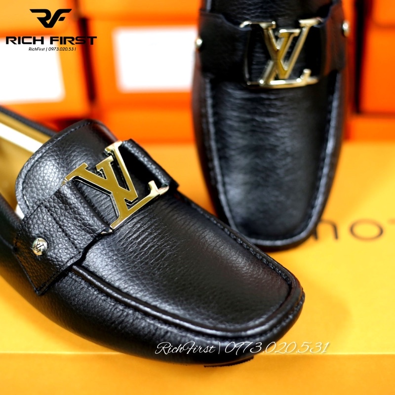 Giày Moca LV Da Bò