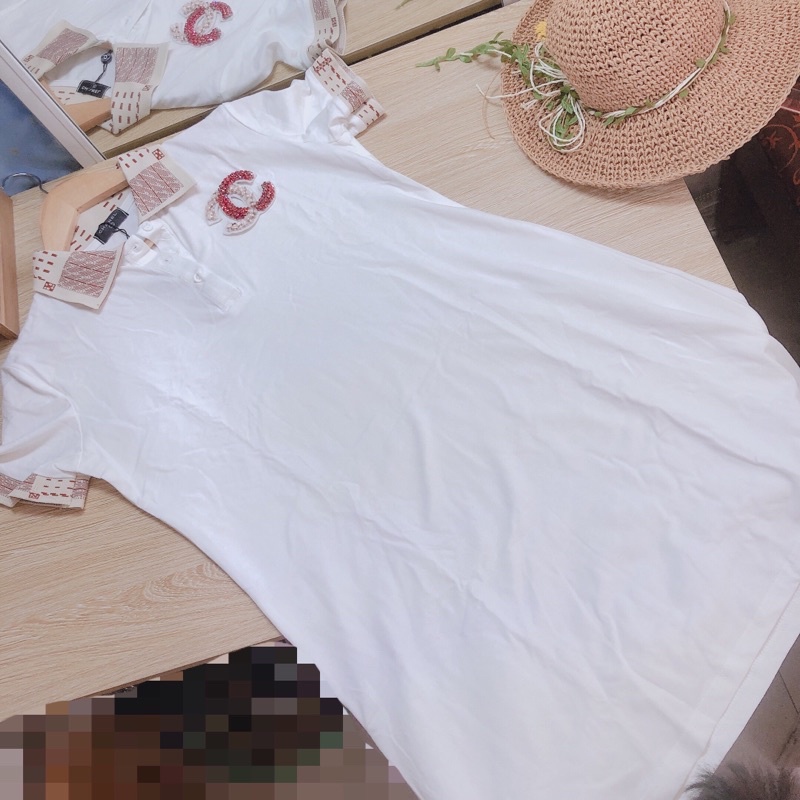 Đầm xuông dáng chữ A đính đá qc ❣️Freeship❣️