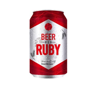 Thùng 24 lon Bia Red Ruby lon 330ml