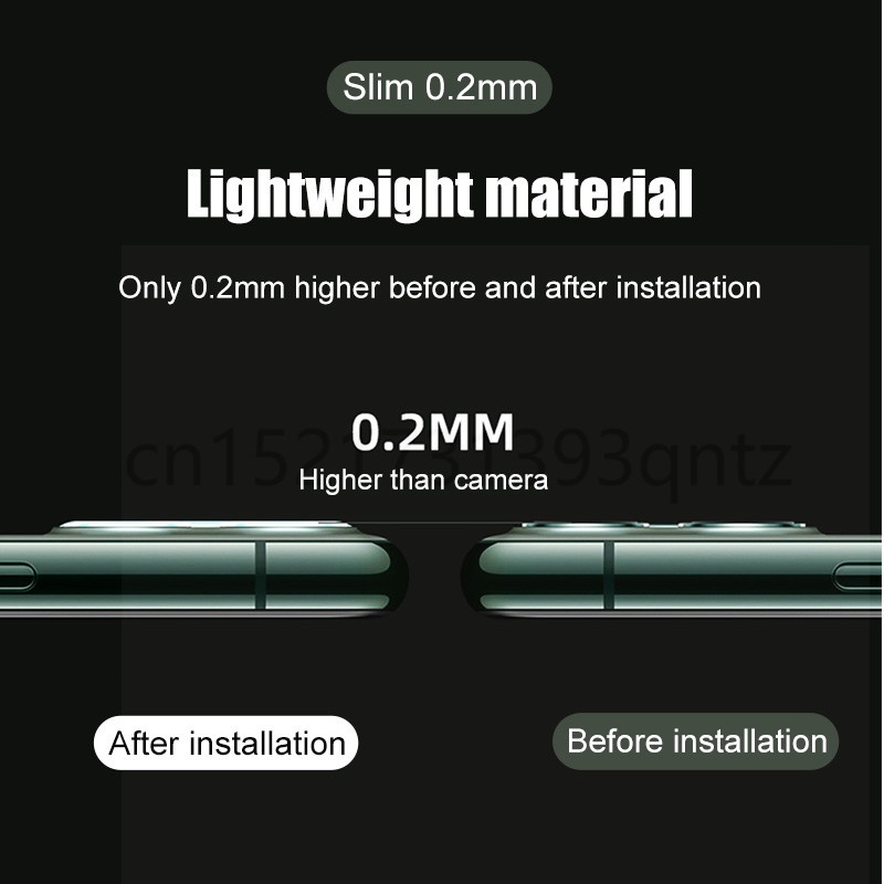 Kính Cường Lực 9D Bảo Vệ Camera Sau Cho iPhone 11 Pro Max iPhone Xs Max XR 6 6S 7 8 Plus