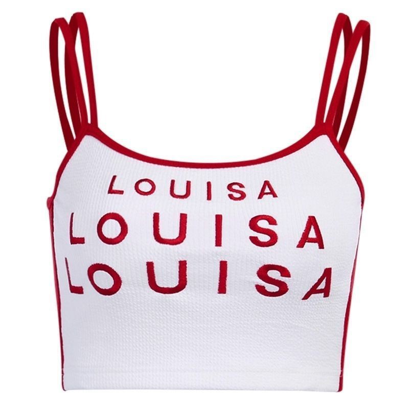 Áo Croptop Hai Dây Hở Lưng In Chữ Phong Cách Phương Tây Quyến Rũ Cho Nữ | BigBuy360 - bigbuy360.vn