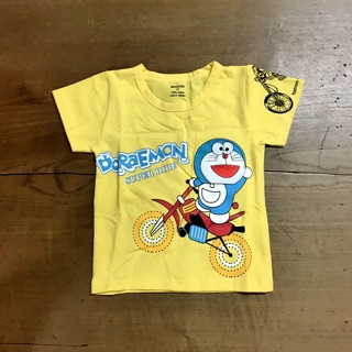Bộ bé trai thêu đắp Doremon lái xe