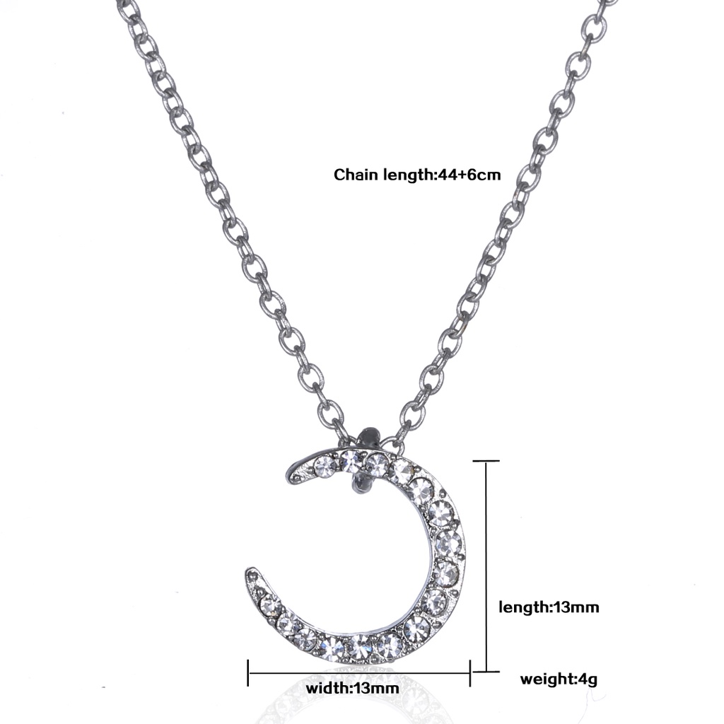 Vòng cổ mặt đính đá kim cương giả thời trang cho nam nữ