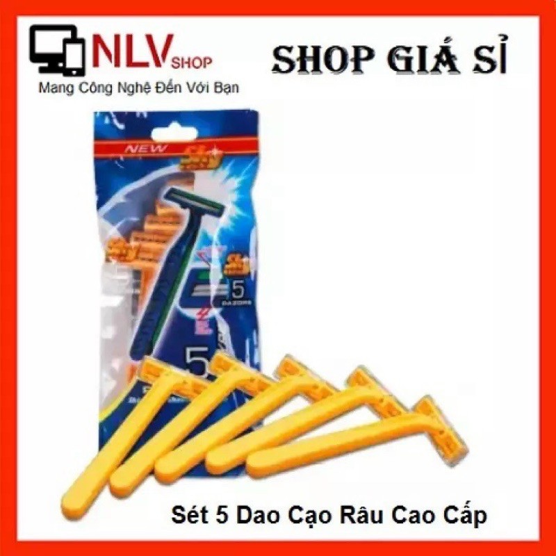 Dạo Cạo Râu Tiện Lợi Bịch 5 Cái