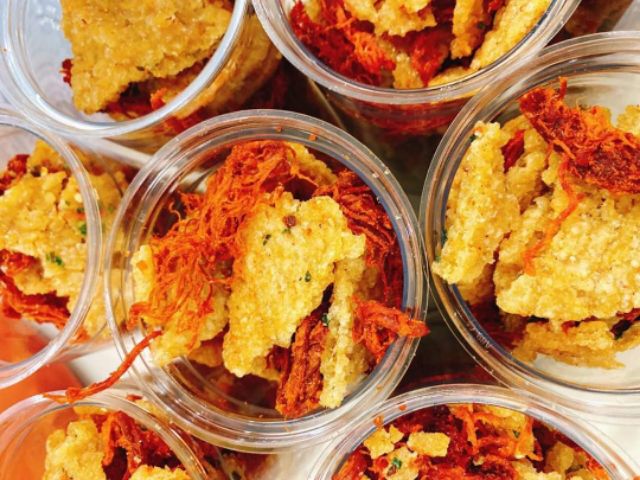 Cơm cháy giòn thơm lắc khô bò hũ 500gr
