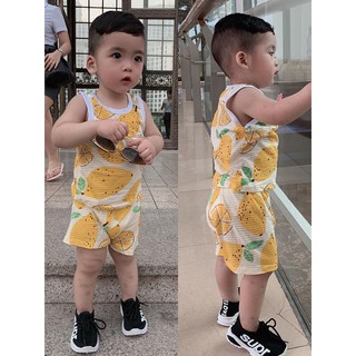 Combo 3 bộ cotton sợi tre cho bé