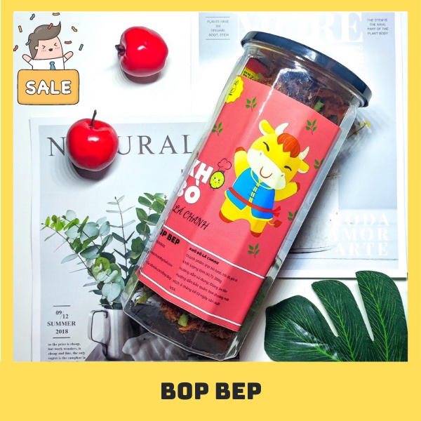 Khô bò xé sợi lá chanh 300g Bop Bep- đồ ăn vặt ngon, đồ ăn vặt Hà Nội | BigBuy360 - bigbuy360.vn
