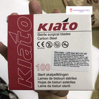 Lưỡi dao mổ Kiato Ấn Độ các số ( hộp 100 chiếc)