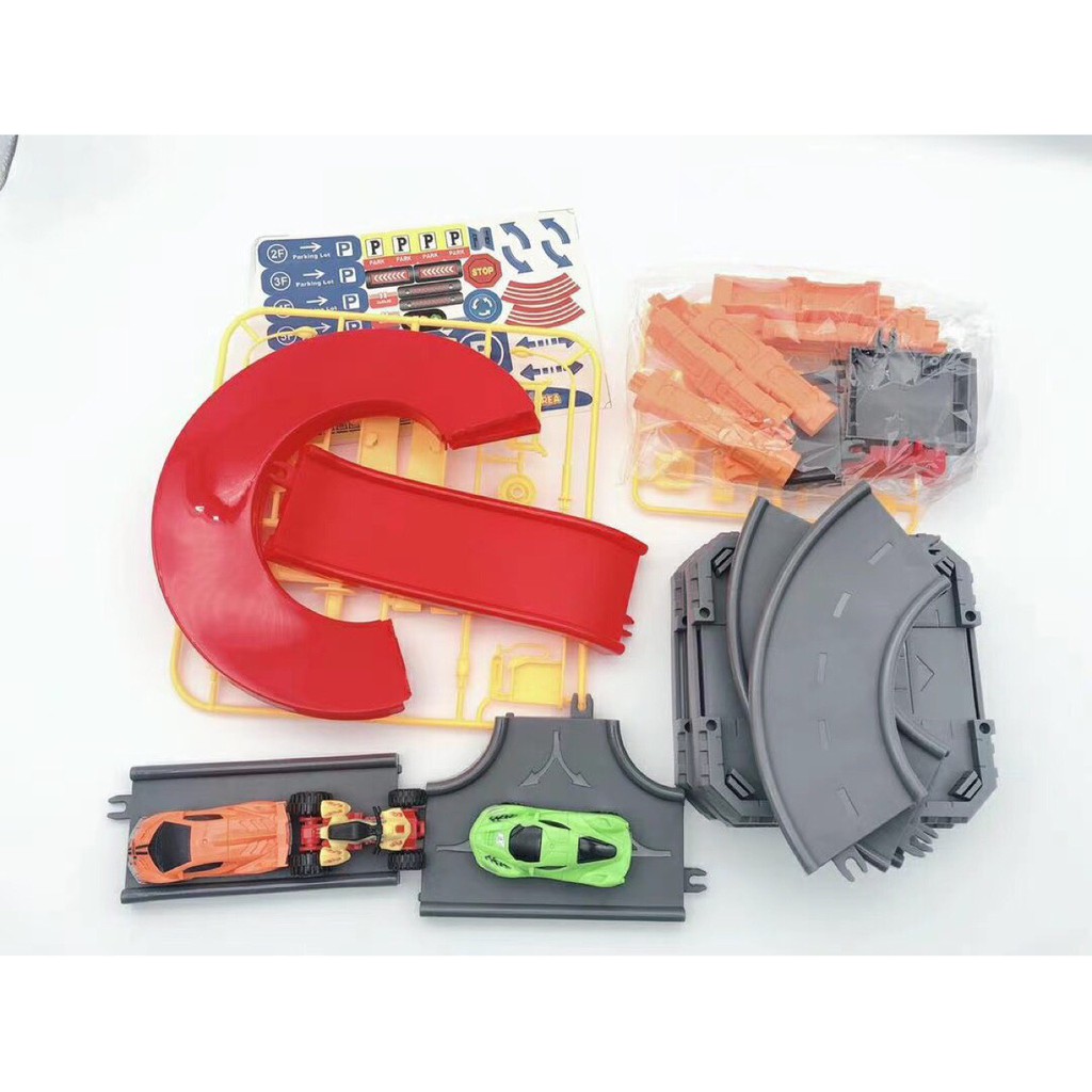 Bộ lắp ráp đường đua 48 chi tiết siêu bền chắc chắn quà tặng cho bé trẻ em