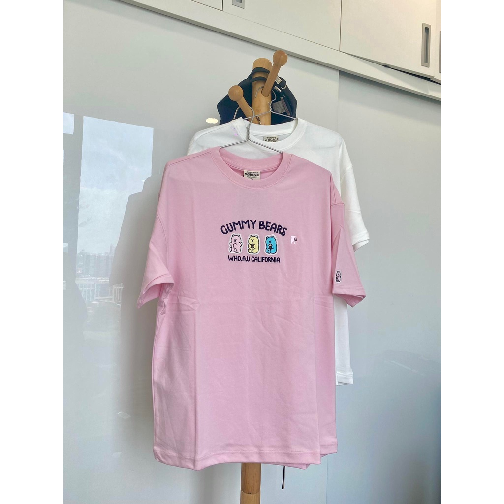 Áo WHOAU gummy bears unisex nam nữ - Áo thun nam nữ nhiều màu có sẵn