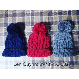 Mũ len đan tay - Mũ len handmade - Đồ len đan