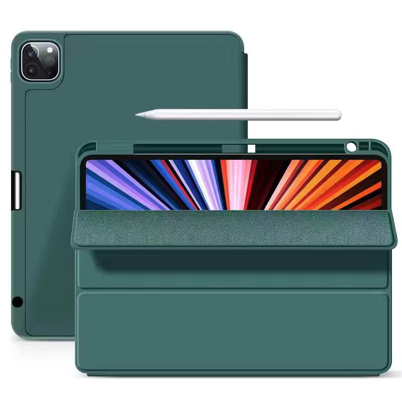 Bao Da Máy Tính Bảng Có Ngăn Đựng Bút Cảm Ứng Cho iPad Pro 11 12 9 2021 iPad Air 4 5 10.9 5th Gen 12.9 Mini 6 8.3 inch