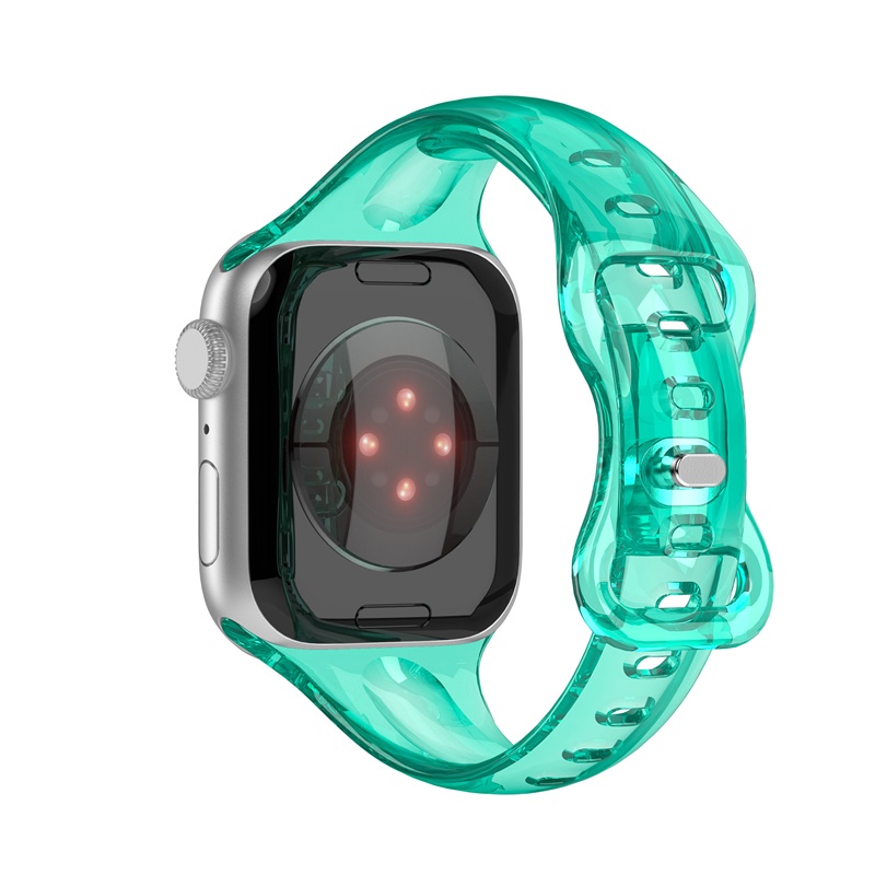 Dây Đeo Đồng Hồ Bằng Cao Su Mỏng Trong Suốt Cho Apple Watch Series ultra 8 7 6 5 49mm 42Mm 38Mm iwatch 7 6 5 4 3 44Mm 40Mm 41Mm 45Mm