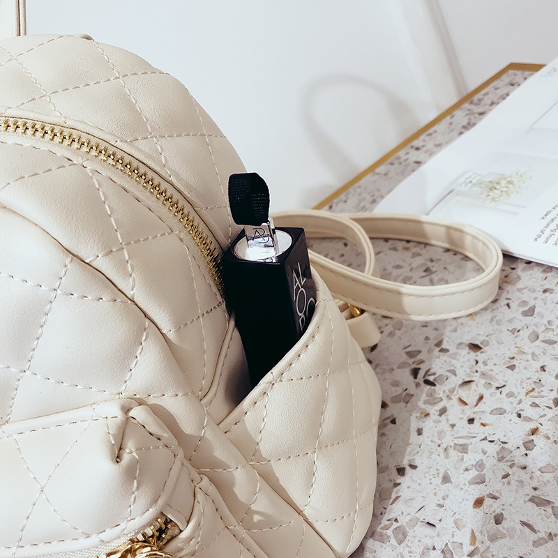 Ba lô CHUWANGLIN bằng da PU nhỏ gọn thời trang cho nữ