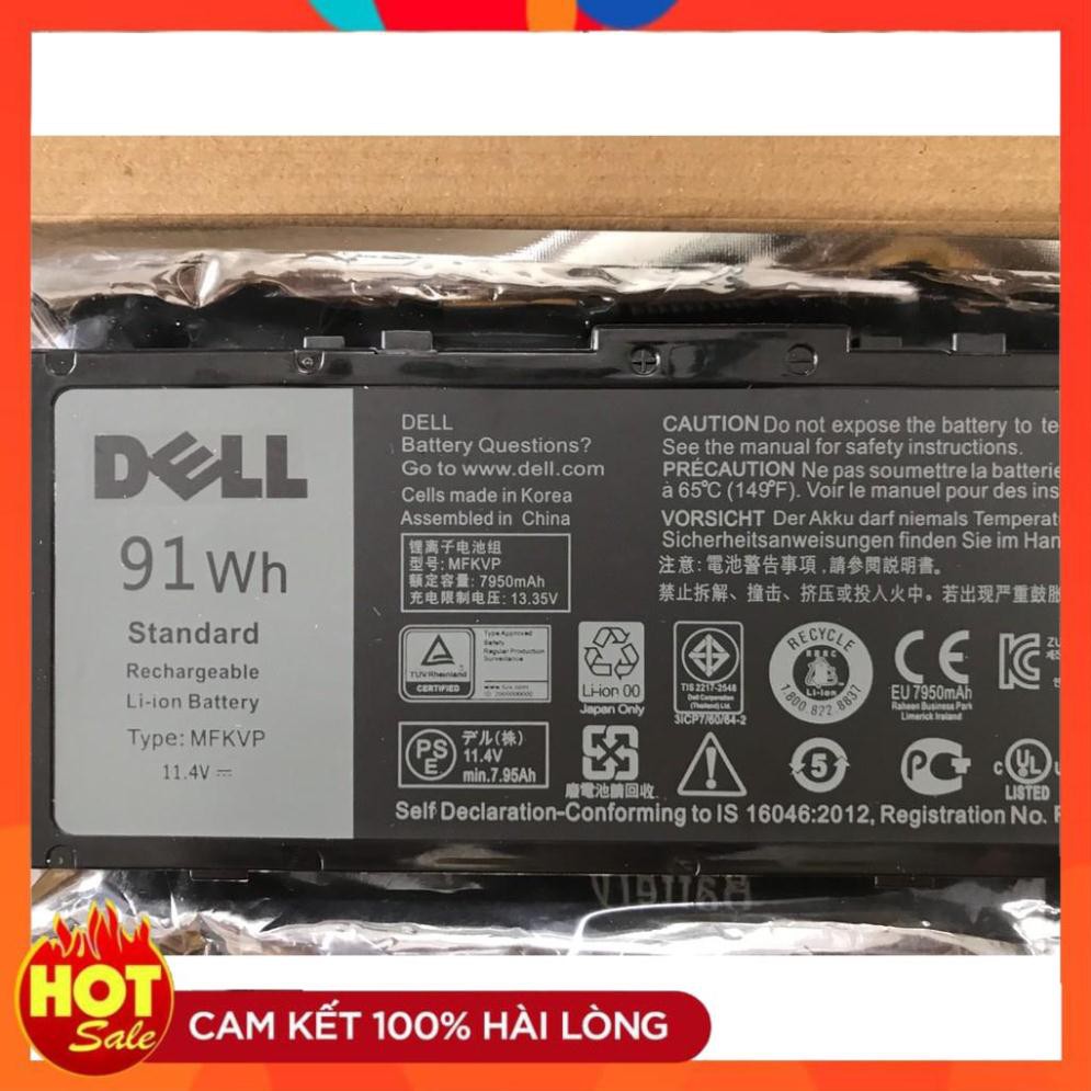 [Mã 273ELHA100K0 hoàn 7% đơn 500K]  HÀNG ZIN  Pin(Battery) Dell Precision 15 7510 7520 17 7710 7720 MFKVP New Zin