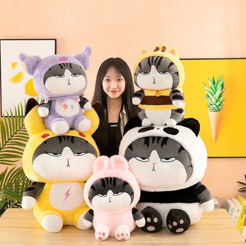 Gấu bông mèo hoàng thượng pikachu vô cùng dễ thương - Quà tặng đáng yêu