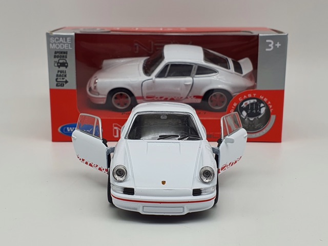 Xe Mô Hình Porsche 911 Carrera RS 2.7 1:36 Welly ( Trắng )