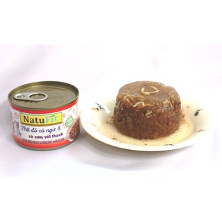 NatuFit - Pate cá ngừ, topping cá cơm (Shirasu) với thạch agar - 160g