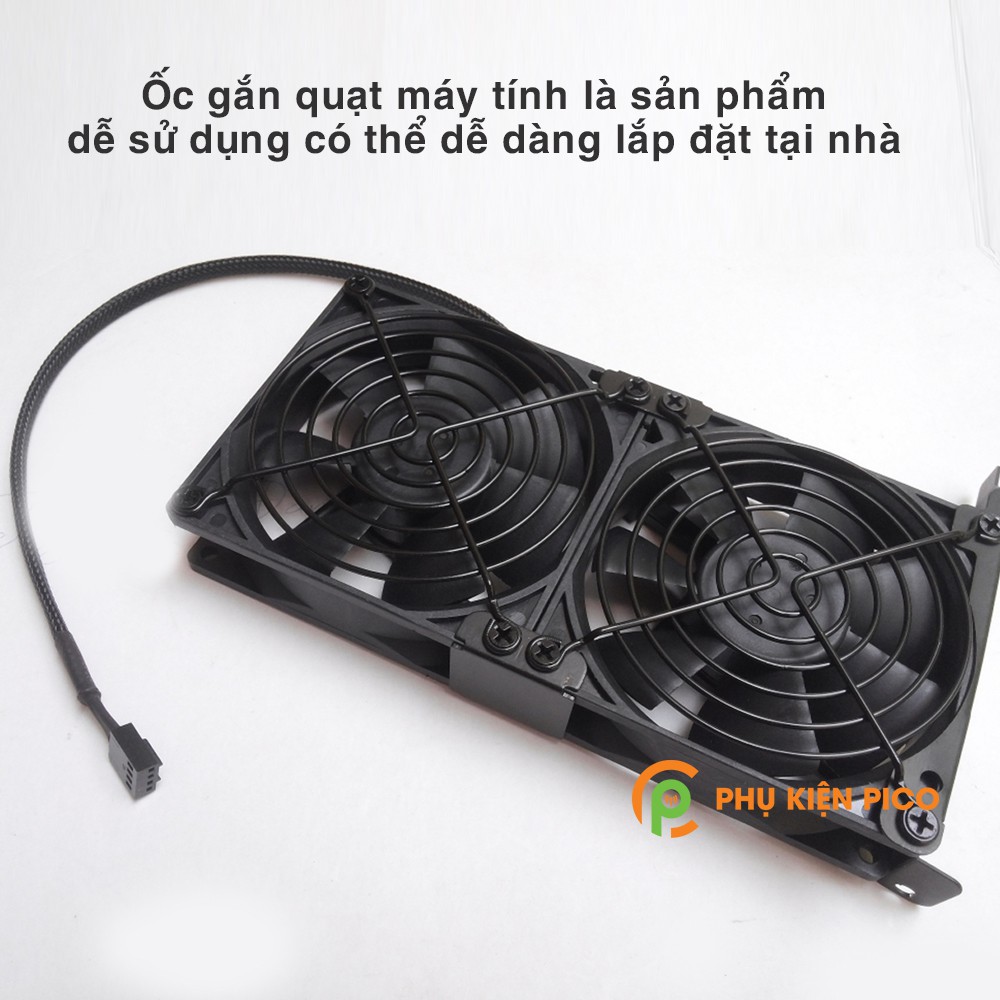 Ốc kim loại gắn quạt máy tính bộ 8 ốc - Ốc fan case