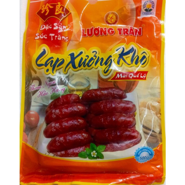 Lạp xưởng mai quế lộ Lương Trân ( đặc sản Sóc Trăng) 500g trứng muối , tôm , khô