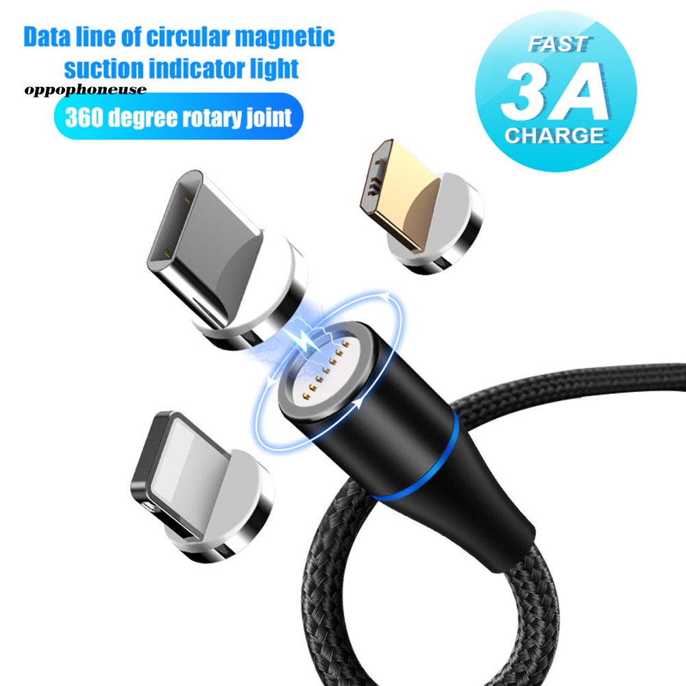 Cáp sạc nhanh qc 3.0 type-c có nam châm thích hợp cho Iphone