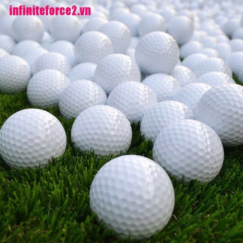 Bộ 10 quả bóng golf bằng xốp màu trắng chất lượng cao chuyên dụng