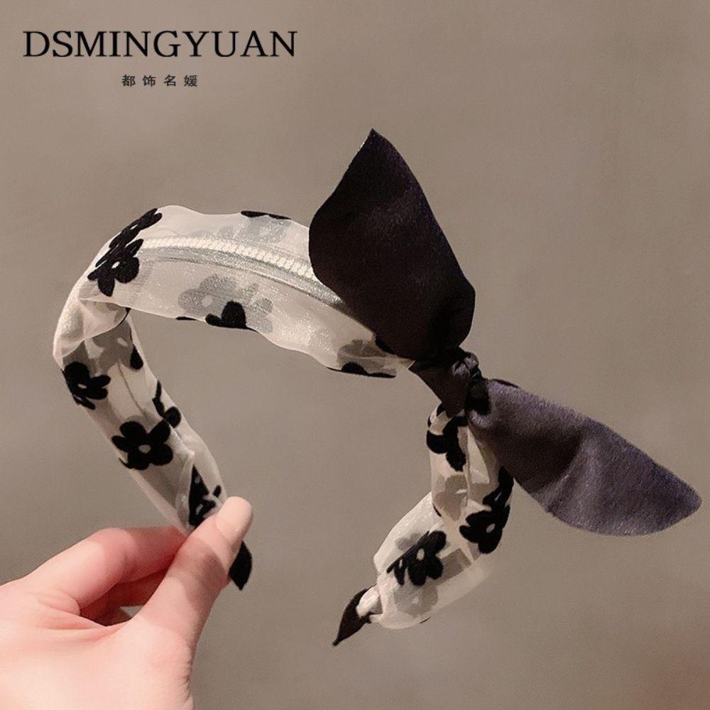 Băng Đô Cài Tóc Phối Lưới Họa Tiết Hoa Siêu Nữ Tính WMES15H