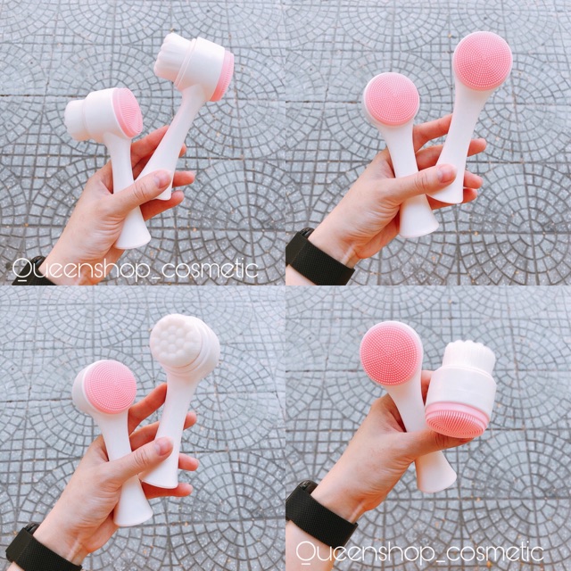 Cọ 2 đầu rửa mặt