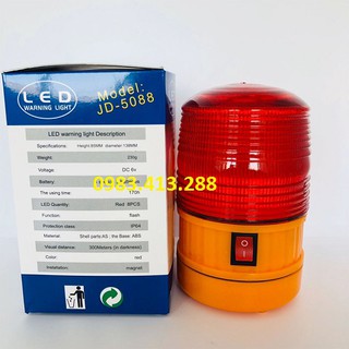 Combo 10 đèn quay công trường cảnh báo chạy 4 pin tiểu