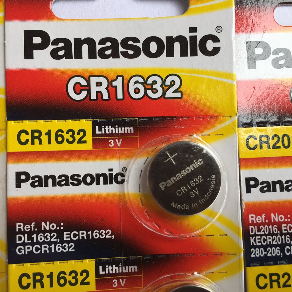 Vỉ 5 viên pin cúc Panasonic CR1216- CR1632- CR2016- CR2025- CR2032