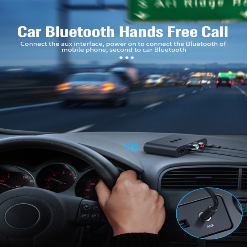 Thiết bị nhận âm thanh không dây Bluetooth 5.0 có micro RCA 3.5mm