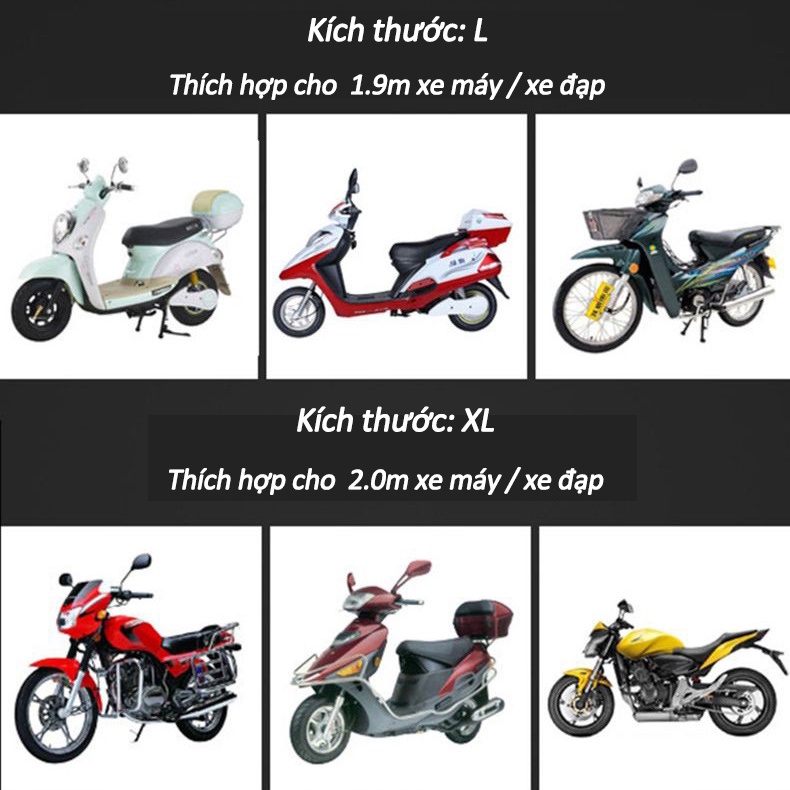 [HCM]Sakora Bạt Trùm Xe,Áo che nắng mưa xe máy,Tấm Phủ Che Nắng,phù hợp với Kích thước xe 2M-CZ-XL/L
