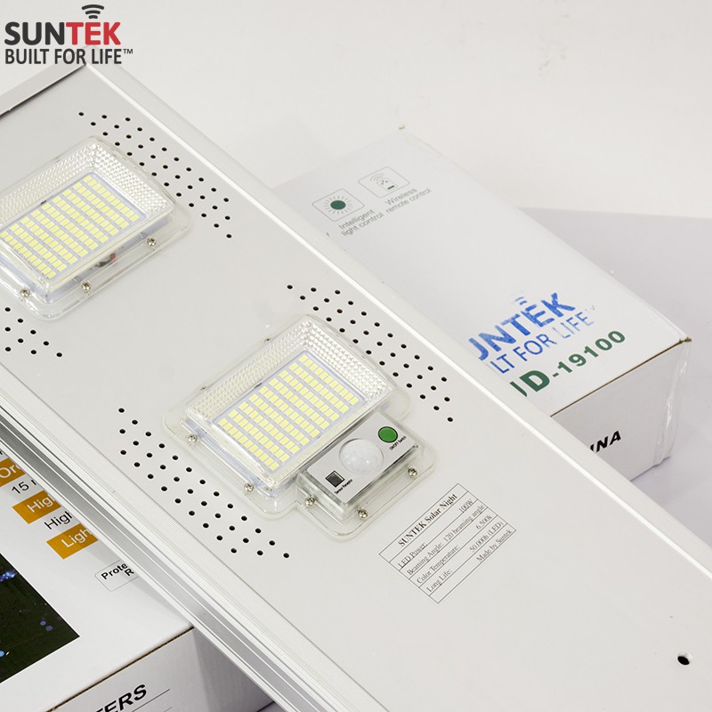 Đèn Đường Năng Lượng Mặt Trời Liền Thể SUNTEK LED Solar Light JD-19100 100W - Hàng Chính Hãng - Bảo hành 3 năm 1 đổi 1