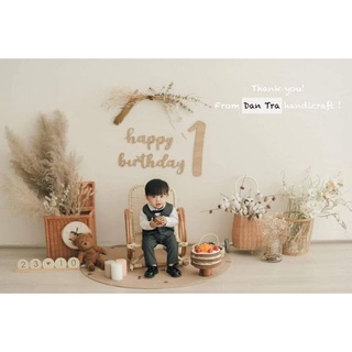 Bộ chữ Happy Birthday gỗ