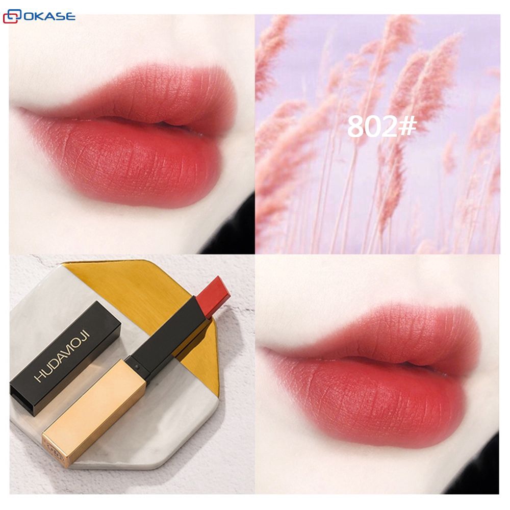 [Hàng mới về] Thỏi son lì màu đỏ nude gợi cảm lâu trôi không thấm nước 6 màu tùy chọn