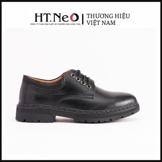 Giày đốc nam da bò - giày da nam cao cấp ht.neo da bò thật 100% bóng, mịn, mềm, đế đúc cao su chông trơn trượt dn26