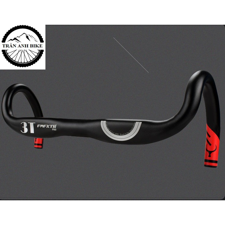 Ghi đông xe đạp road nhôm 3T FMF XTR PRO 420x31.8mm