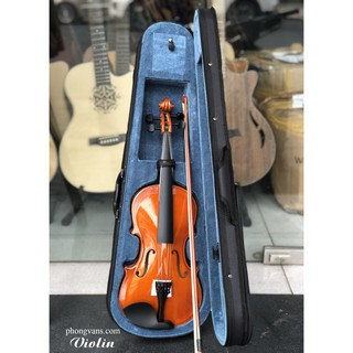 Đàn Violin size 4 4 gỗ tốt kèm hộp đựng  Vĩ cầm