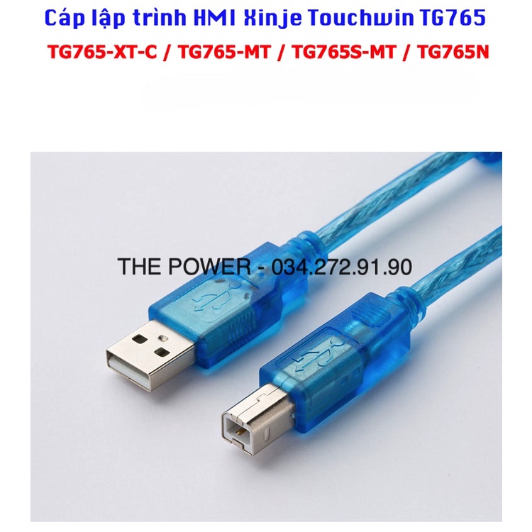 Cáp lập trình HMI Xinje Touchwin TG765
