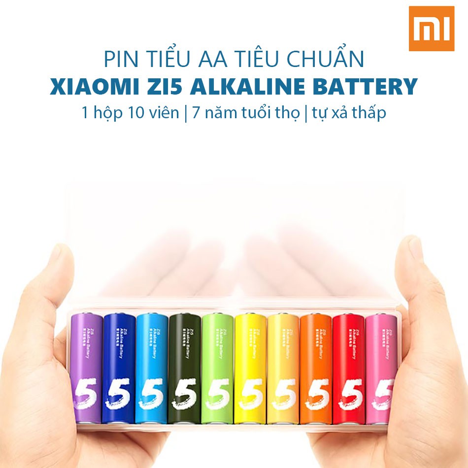 Bộ 10 Pin AA số 5 Xiaomi ZI5 Alkaline Battery