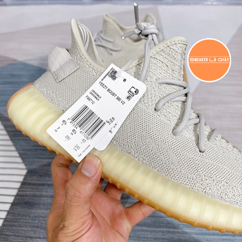 Giày Yeezy350 V2 Sesame Boost nén - BẢN CAO CẤP FULLBOX