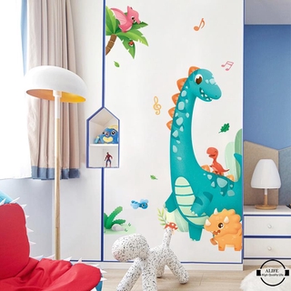 Miếng Dán Tường Pvc Hình Khủng Long Đáng Yêu
