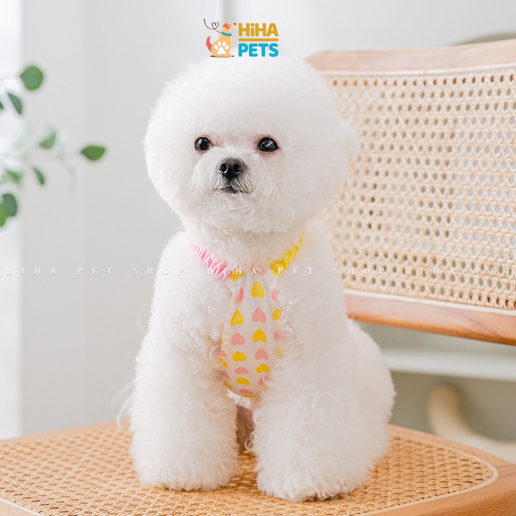 Váy Cho Chó Mèo Công Chúa Hai Dây Mát Mẻ Quần Áo Thú Cưng Mùa Hè Cao Cấp Hihapet.