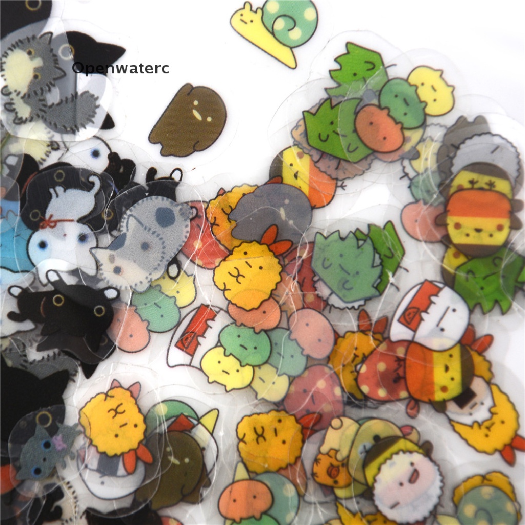 Set 80 sticker Giấy Dán Trang Trí Nhật Ký DIY Hình Dễ Thương