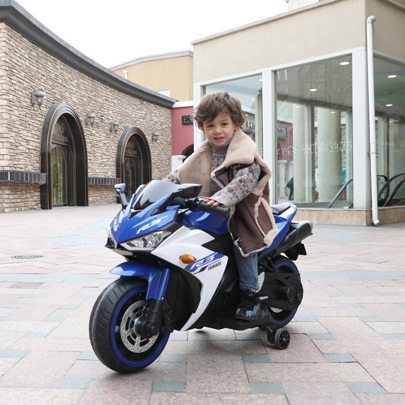 Xe máy điện moto 3 bánh R3 đồ chơi cho bé tự lái (Đỏ-Hồng-Xanh)