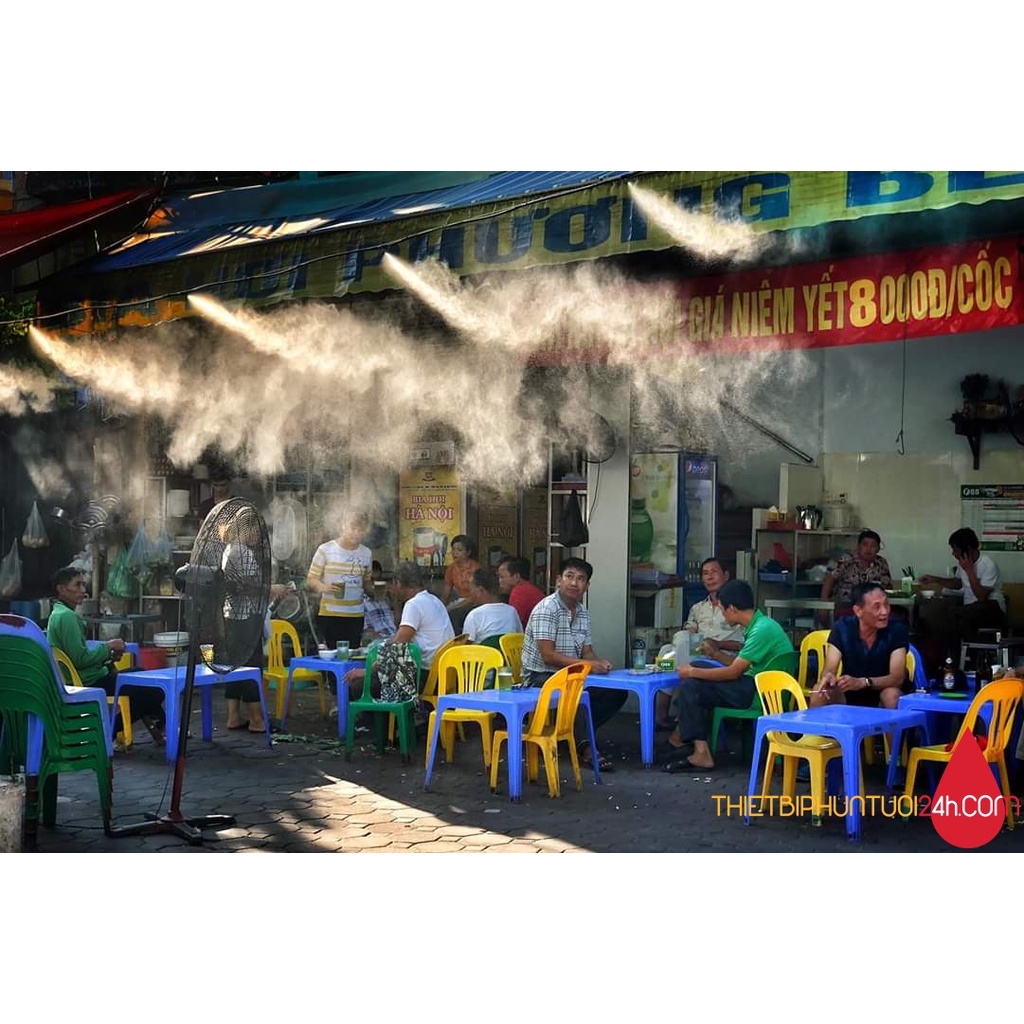 Béc phun sương đồng siêu mịn nhiều tùy chọn béc đồng làm mát quán ăn quán cafe sân vườn giữ ẩm - MHL