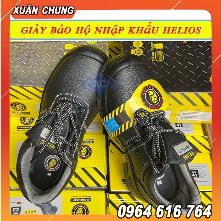 Giày bảo hộ lao động cao cấp HELIOS siêu bền, mũi thép, chống đinh, chống trơn trượt, hoá chất