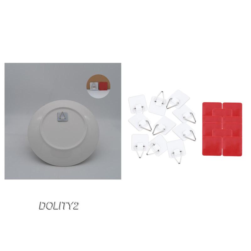 [Dolity2] 10 Móc Treo Tự Dính Có Đệm Dính Hình Ảnh / Lịch