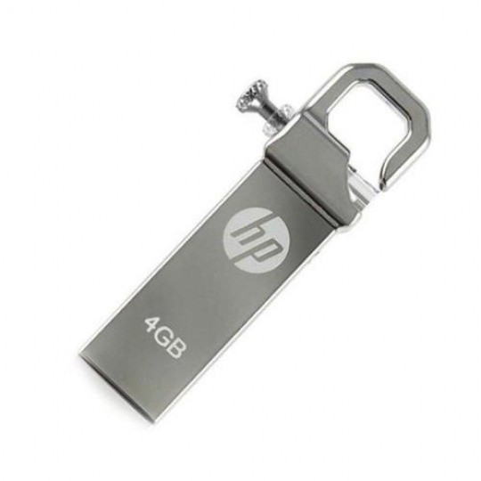 USB Kiêm Móc Khóa Hp 4gb Vỏ Kim Loại Cứng Cáp Truyền Tải Dữ Liệu Nhanh